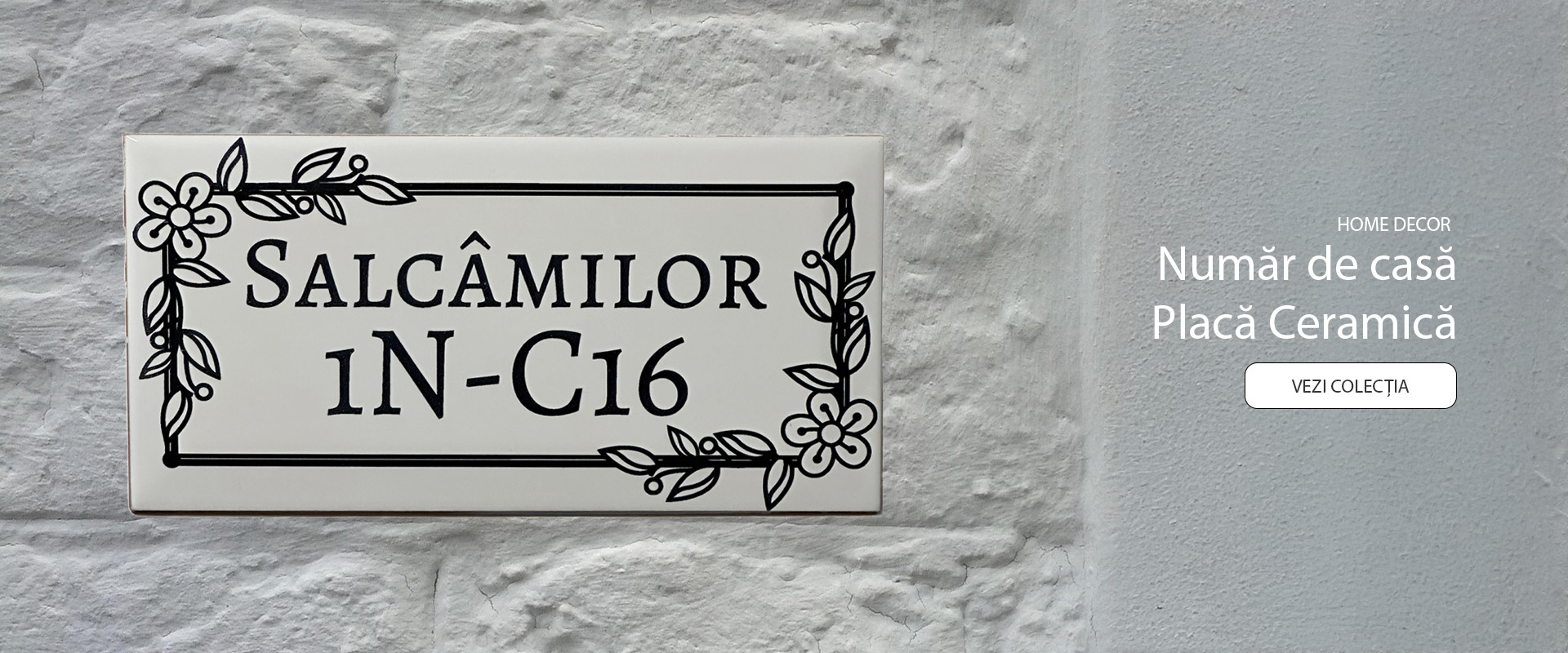 numar casa placa ceramica