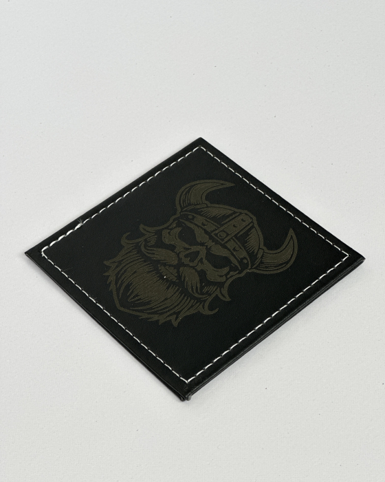 suport pahare gravura piele neagra [5]