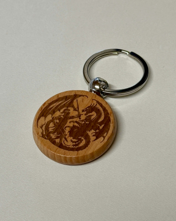 Accesorii - breloc chei din lemn personalizat