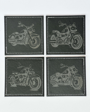 Bucatarie - suport pahare piele motocicleta