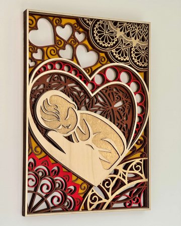 tablou personalizat 3d cadou bebe [1]