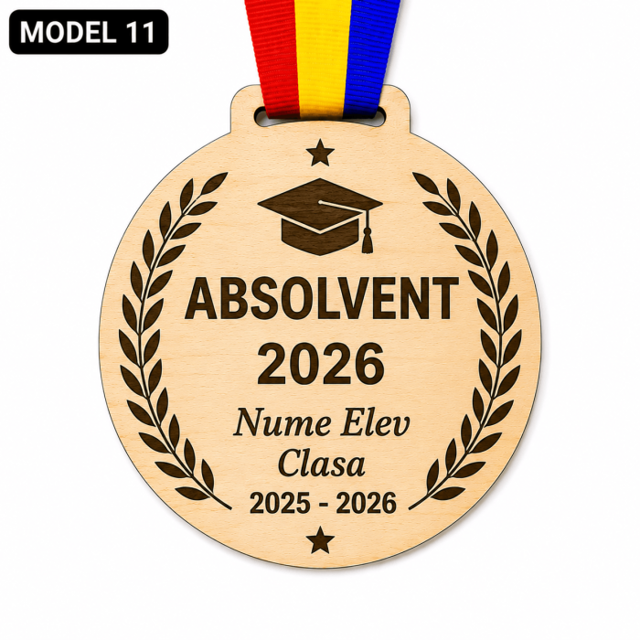 Medalie personalizata sfarsit de an scolar model 1-15 [12]