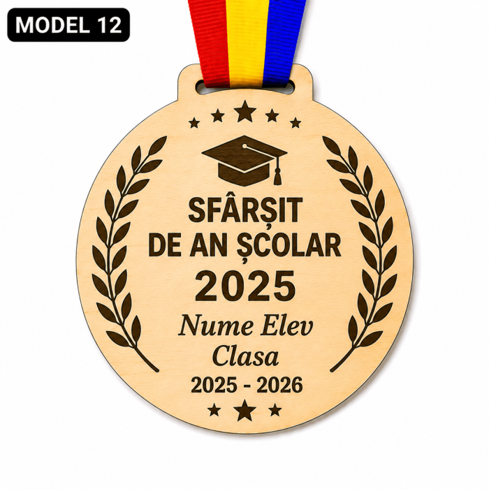 Medalie personalizata sfarsit de an scolar model 1-15 [13]