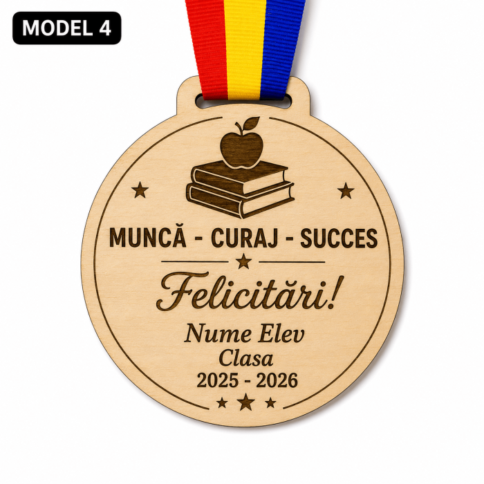 Medalie personalizata sfarsit de an scolar model 1-15 [5]