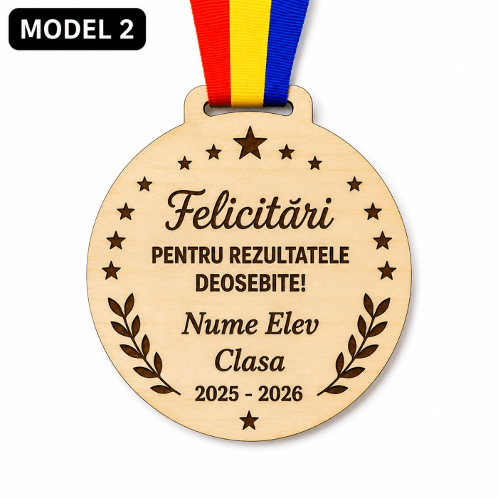 Medalie personalizata sfarsit de an scolar model 1-15 [3]