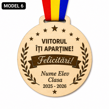 Medalie personalizata sfarsit de an scolar model 1-15 [6]