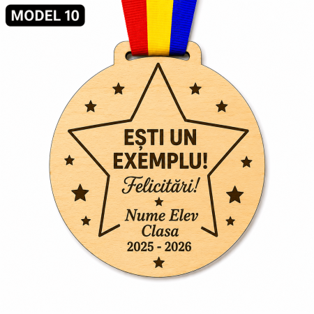 Medalie personalizata sfarsit de an scolar model 1-15 [10]