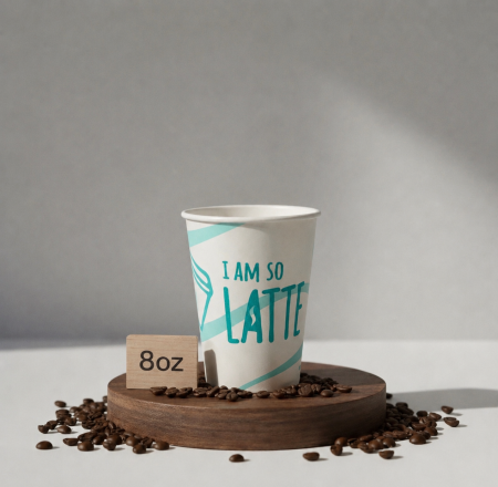 Pahar&Capac - Pahar I am so Latte 8OZ - 50 buc