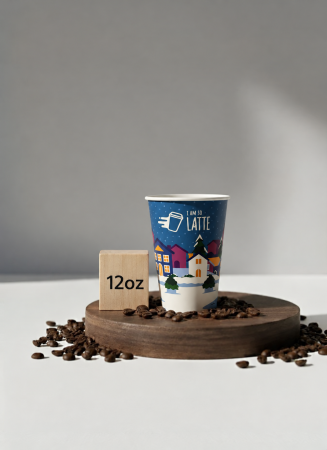 Toate Produsele - Pahar Winter 12oz (50 buc) - Latte