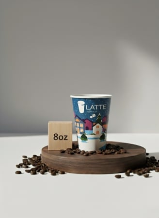 Toate Produsele - Pahar Winter 8oz (48 buc) - Latte