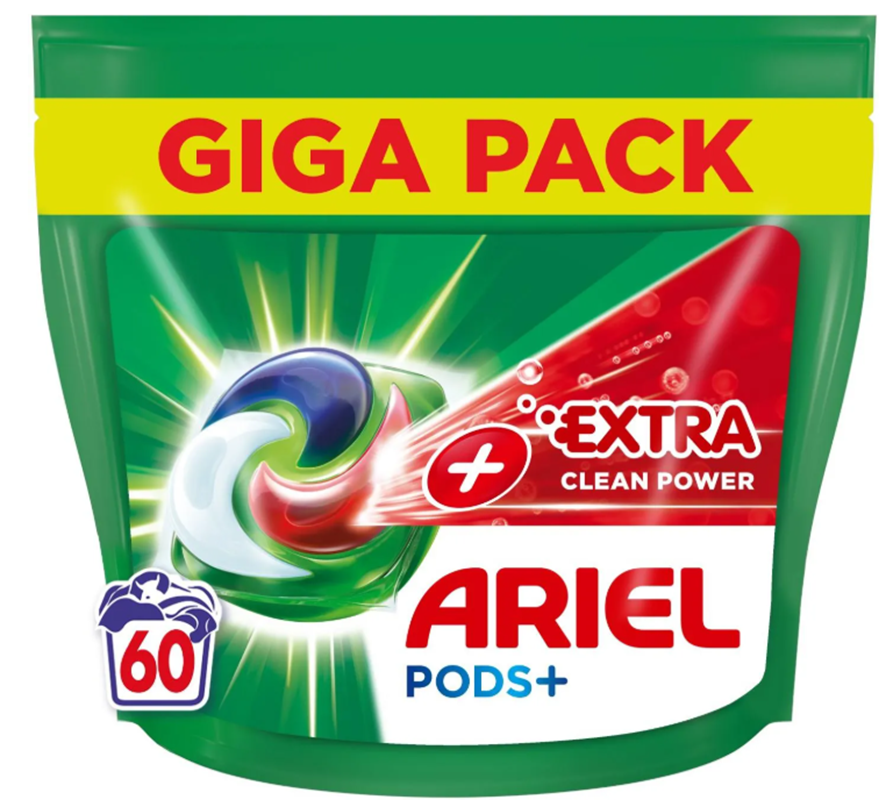 Detergent de rufe capsule Ariel Allin1 PODS +Extra Stain Removal, 60 Spalari [1]