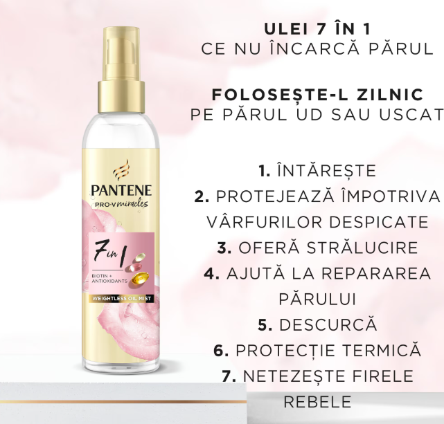 Ulei de par Pantene Pro-V Miracles Lift'N'Volume 7-in-1 cu Biotina, 100 ml [2]