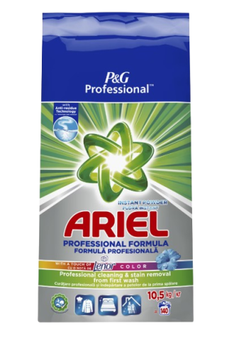 Detergent Rufe - Ariel Professional Touch of Lenor Color, 140 spalari, 10.5 kg