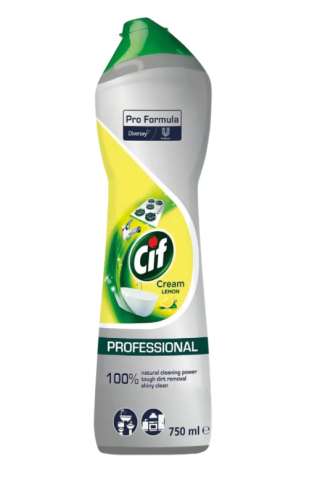Solutii suprafete bucatarie - Crema de curatat non-abraziva Cif Professional Lamaie, 0,75 l
