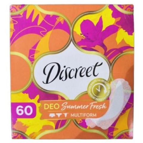 Igiena Intima - Discreet Absorbante Zilnice Deo Summer Fresh 60buc