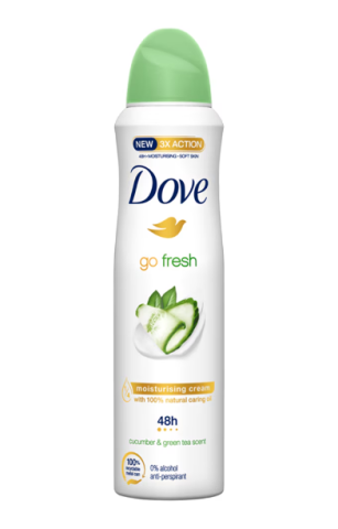 Deodorante & Antiperspirante - Dove spray deodorant,  Castravete si Ceai verde, 150 ml