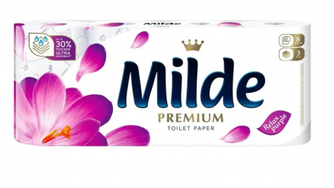 Hartie Igienica - Milde Hartie igienica, 3 straturi, 8 role