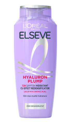 Cosmetice - Sampon hidratant L'Oreal Paris Elseve Hyaluron Plump pentru par deshidratat, 400 ml