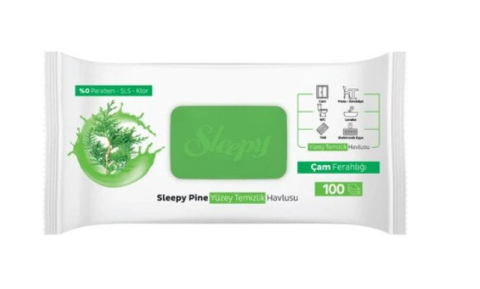 Bureti vase si lavete - Sleepy nature, servetele umede cu bicarbonat multisuprafete, Pin 100 buc