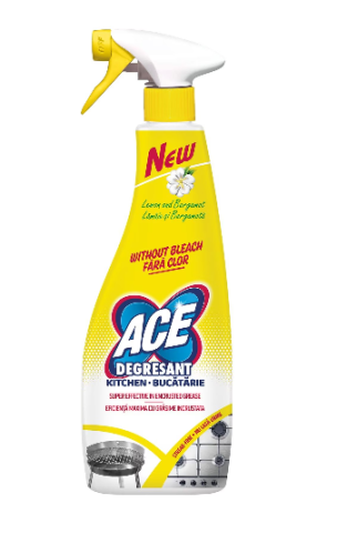 Produse curatare bucatarie - Solutie degresant bucatarie fara clor, Ace, 500ml