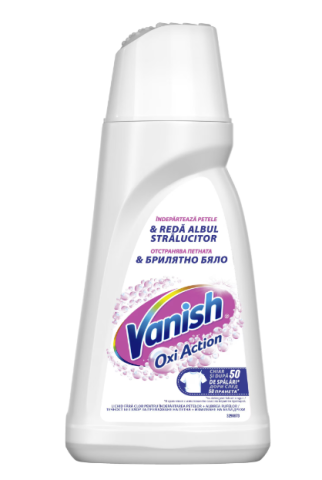 Solutii curatat pete - Solutie pentru indepartarea petelor pentru haine albe Vanish Oxi Action, 1L