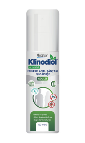 Produse curatare casa si exterior - Spray tantari si capuse pentru adulti, Klinodiol, 100 ml