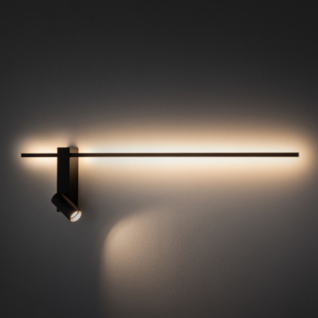 aplica perete EASY LED LEFT negru LED integrat GU10 Nowodvorski [3]