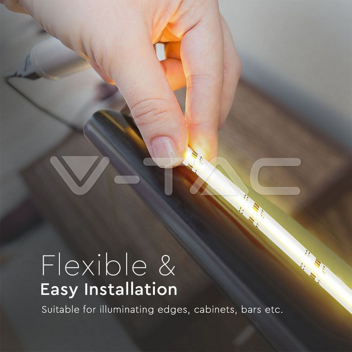 Bandă LED COB V-TAC RGB 24V IP20 13W/m 5m [5]