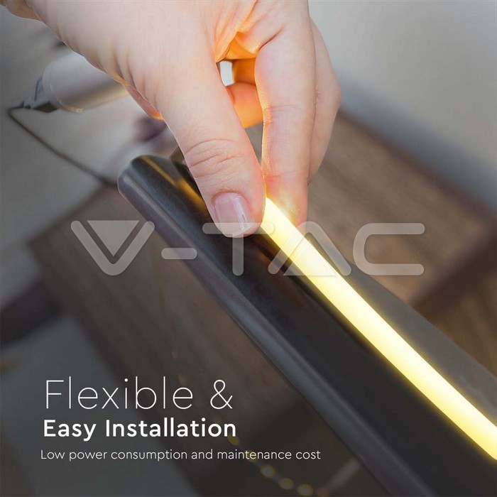 Bandă LED COB V-TAC IP67 24V 4000K 320 LED/m 10W/m [6]
