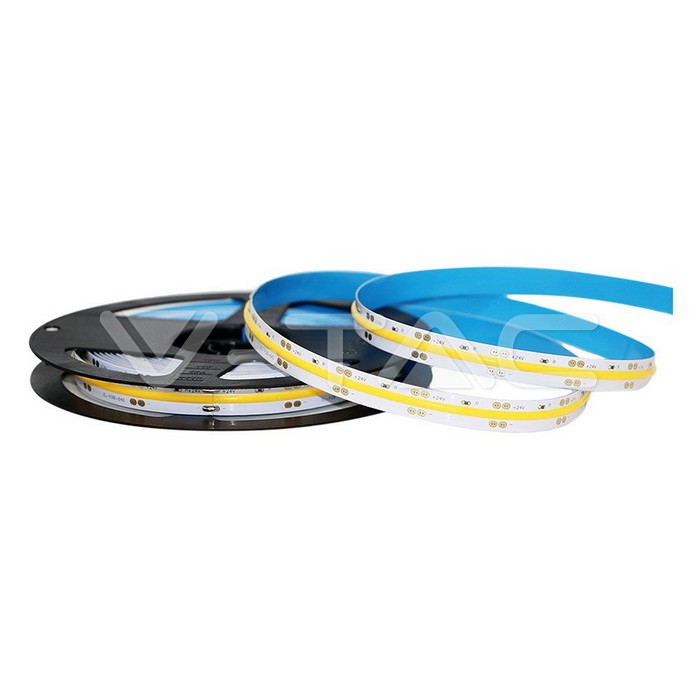Bandă LED COB V-TAC 24V 3000K 10W/m IP20 280 LED/m [3]