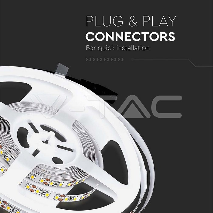 Bandă LED V-TAC SMD3528 120 LED/m 4000K IP20 [4]