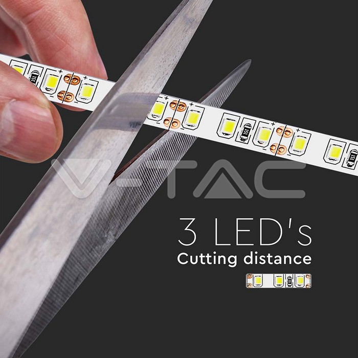 Bandă LED V-TAC SMD3528 120 LED/m 4000K IP20 [5]