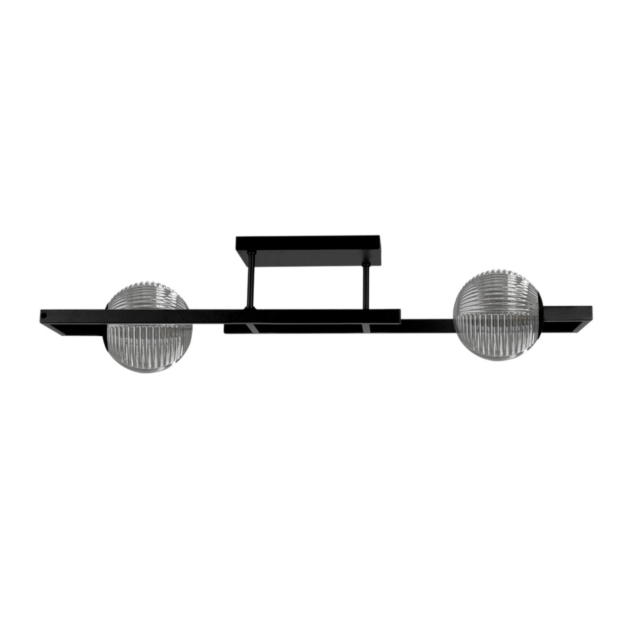 Plafonieră Kaja TORES K-5770 negru cu sticlă grafit 2xG9 [2]