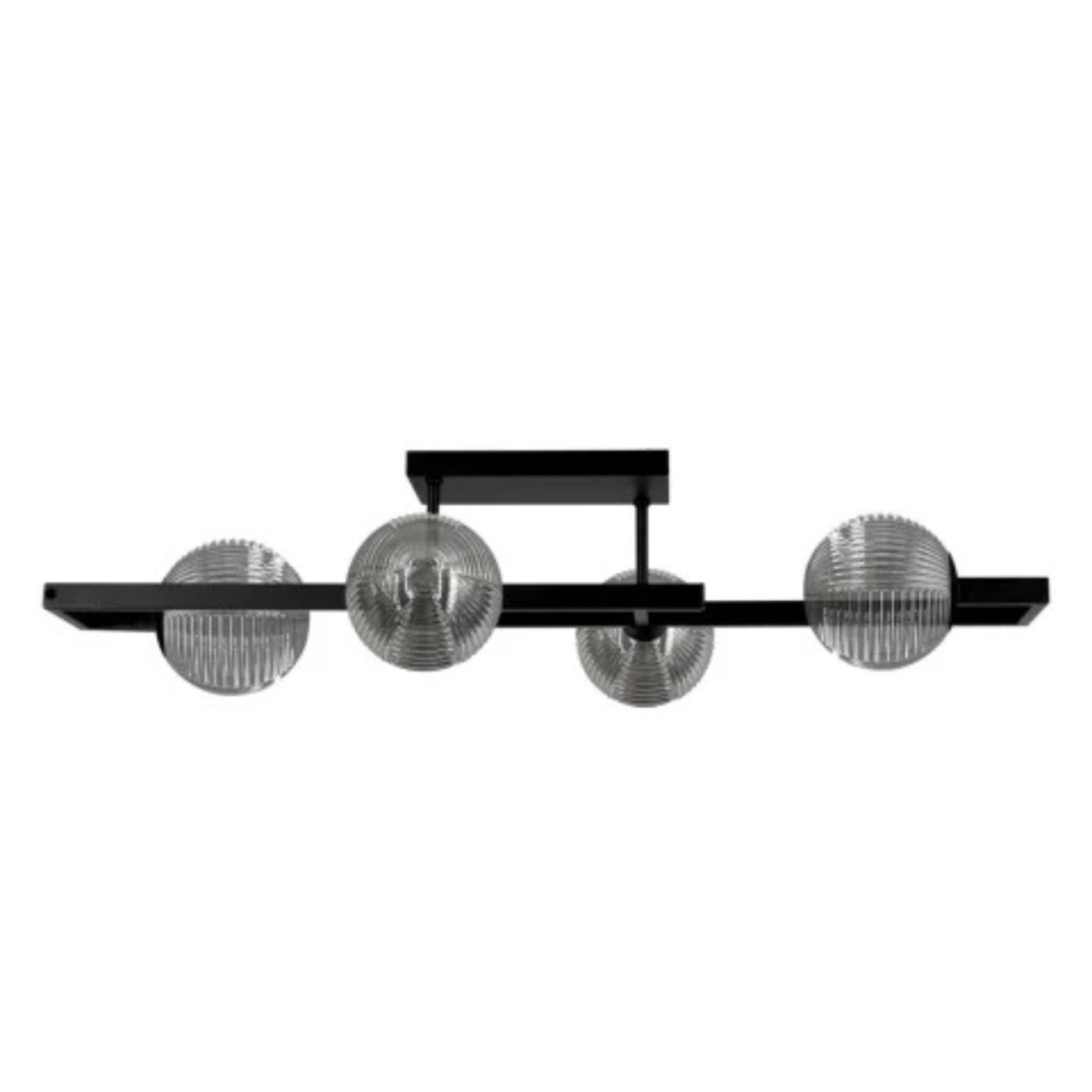 Plafonieră Kaja TORES K-5771 negru cu sticlă grafit 4xG9 [2]