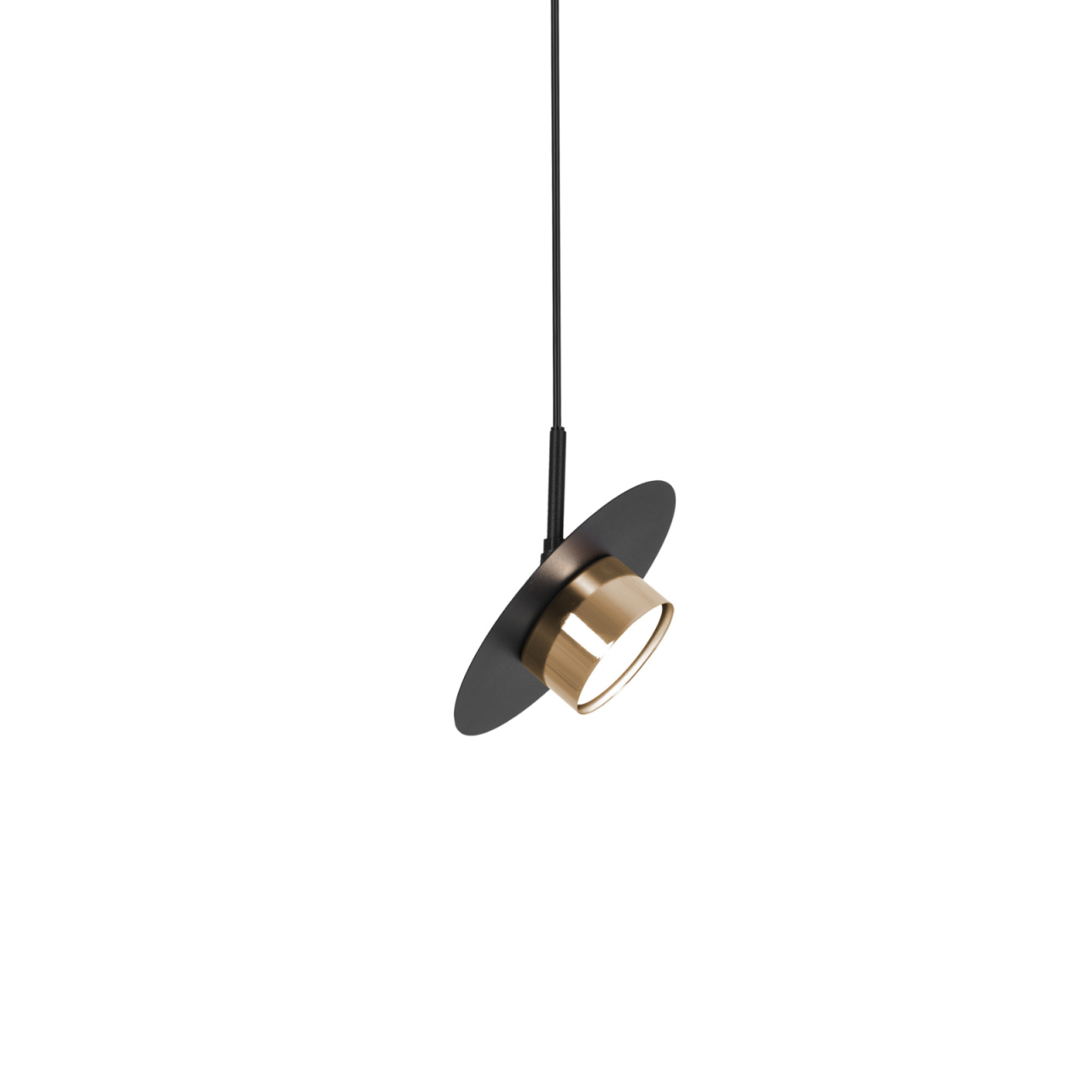 Lampă suspendată K-5455 BURGAS 1xGX53 negru auriu [2]