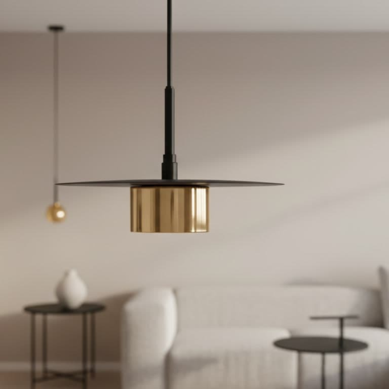 Lampă suspendată K-5455 BURGAS 1xGX53 negru auriu [3]