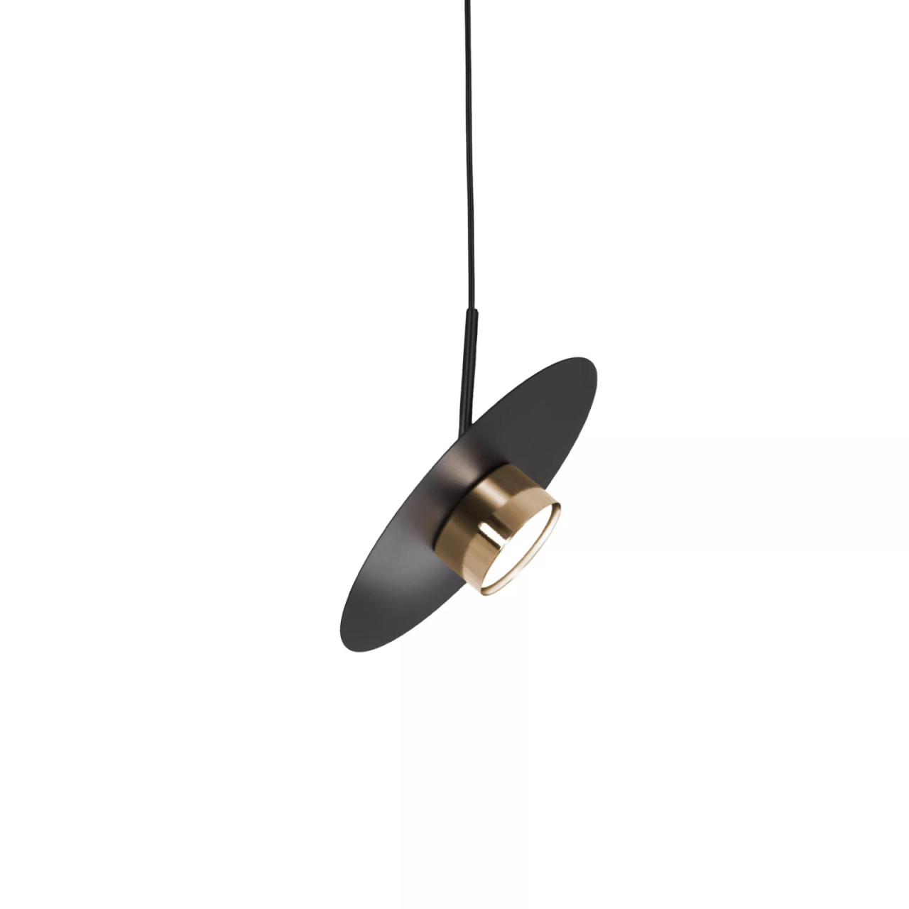Lampă suspendată K-5456 BURGAS 1xGX53 negru auriu [2]