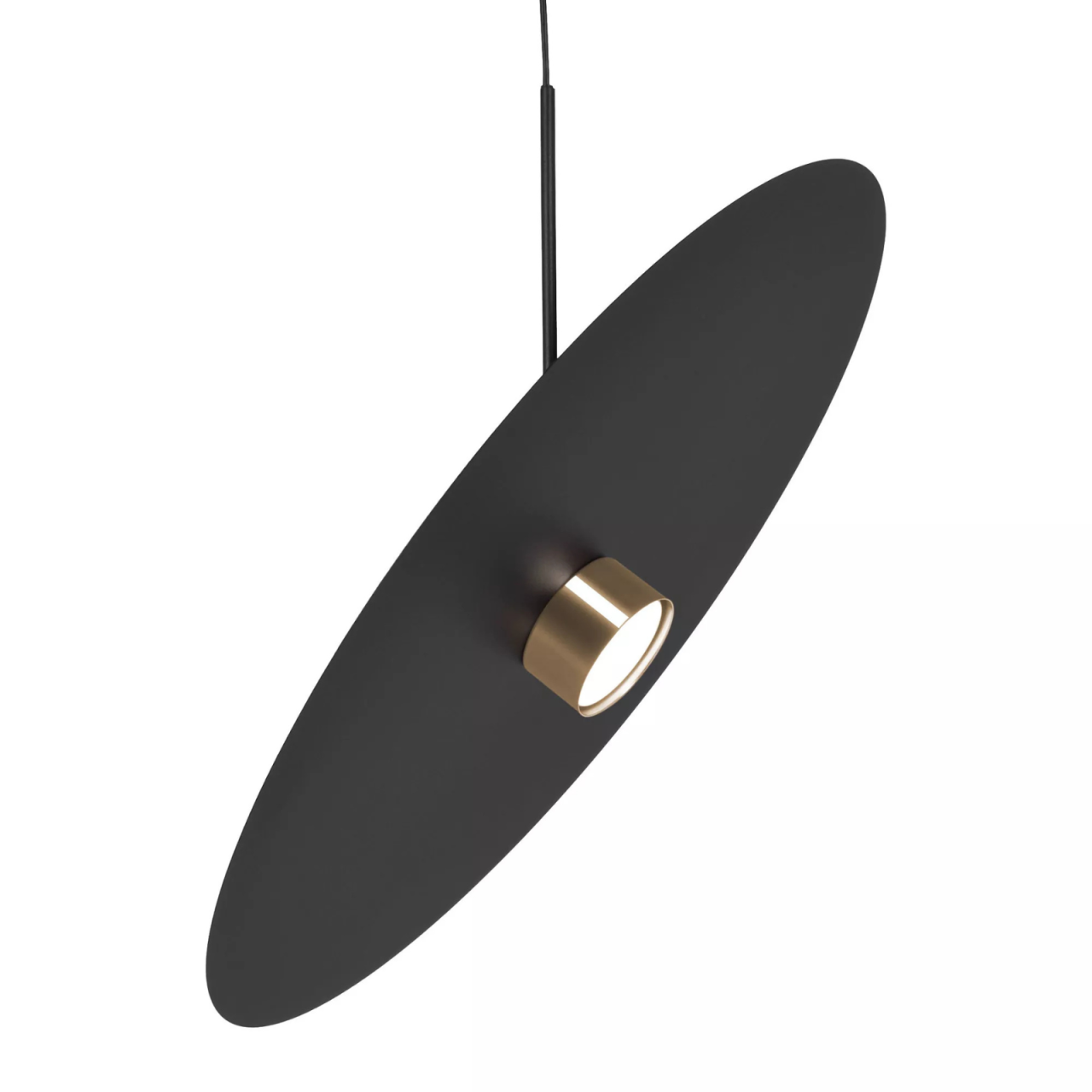 Lampă suspendată K-5458 BURGAS 1xGX53 negru auriu [2]