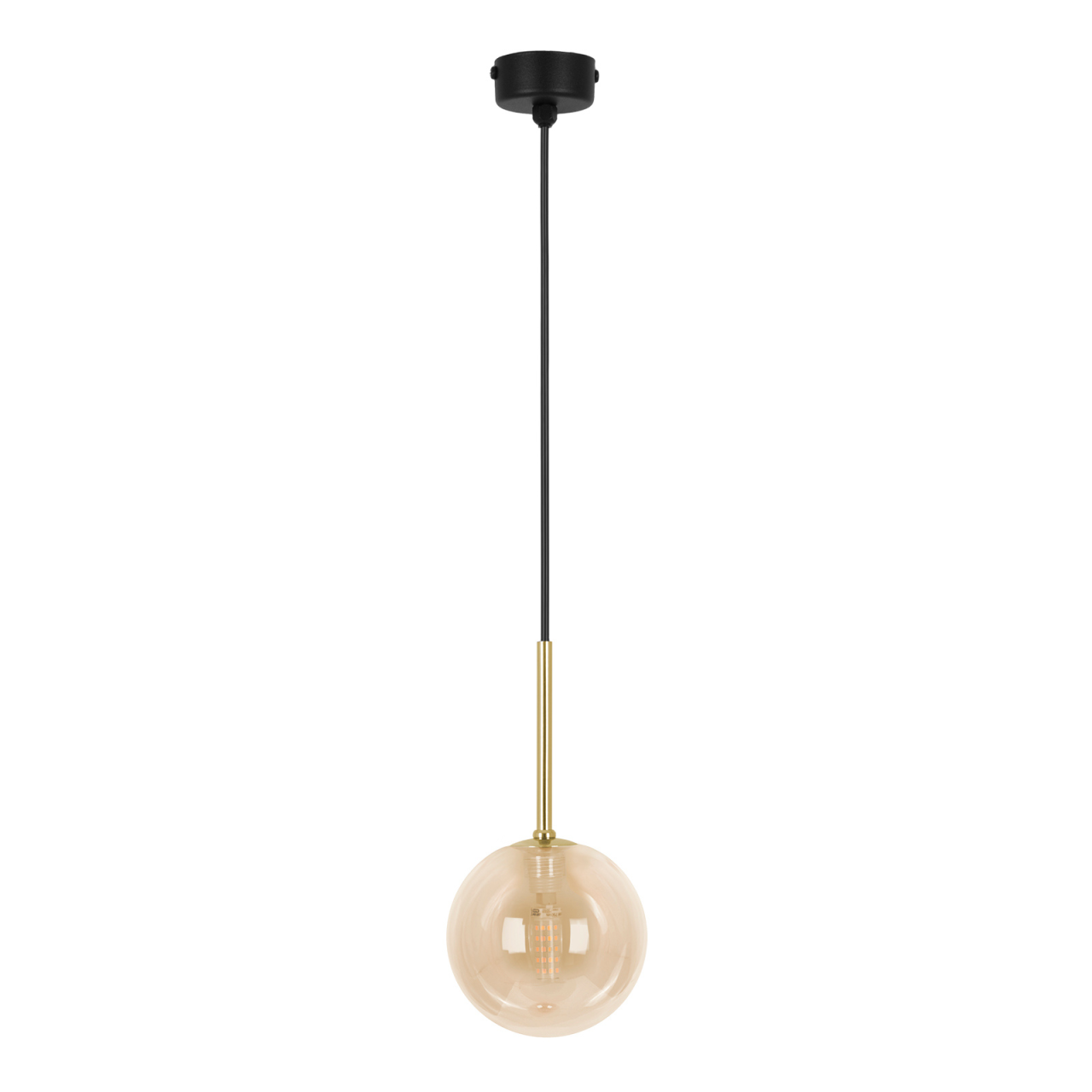 Lampă suspendată K-5560 GALAXY 1xE27 negru auriu [3]