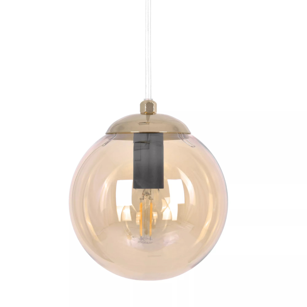 Lampă suspendată K-5410 GRAND 1xE27 negru auriu [3]