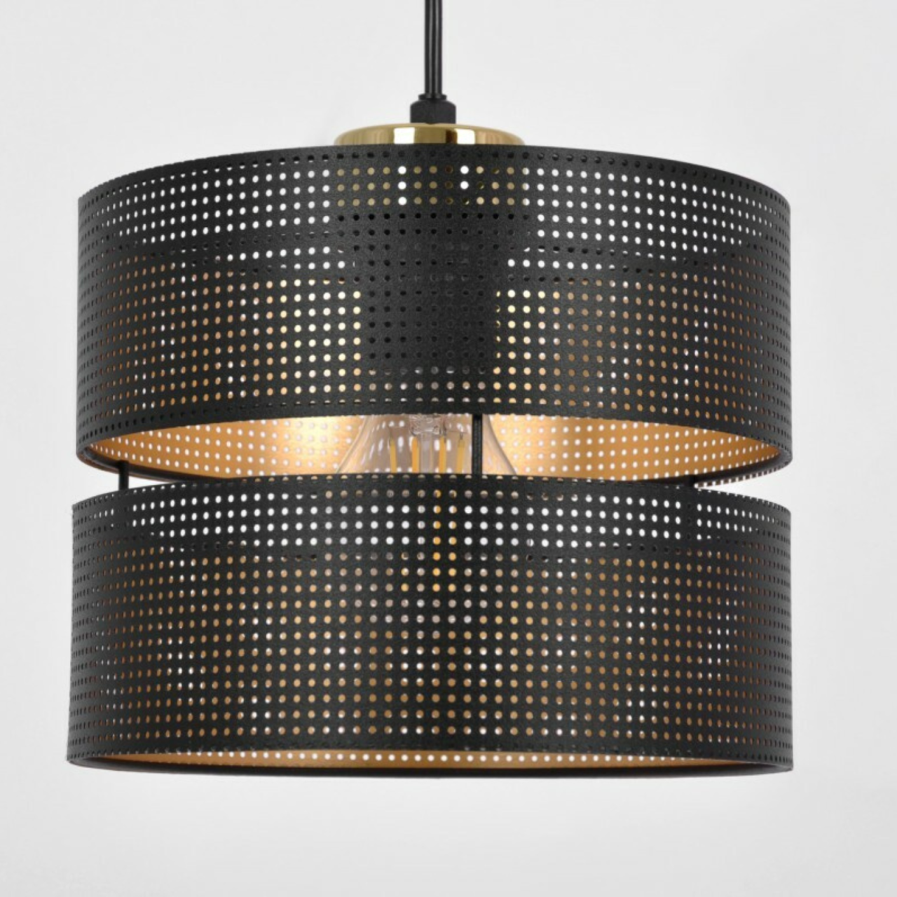 Lampă suspendată MALAVI K-5500 negru cu interior auriu [5]