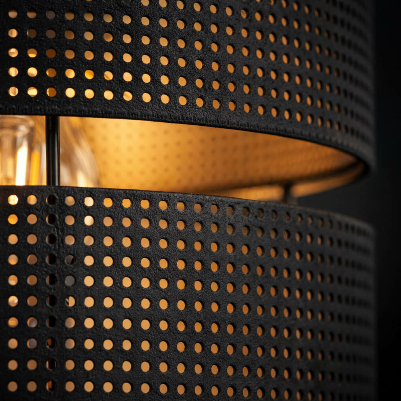 Lampă suspendată MALAVI K-5500 negru cu interior auriu [3]