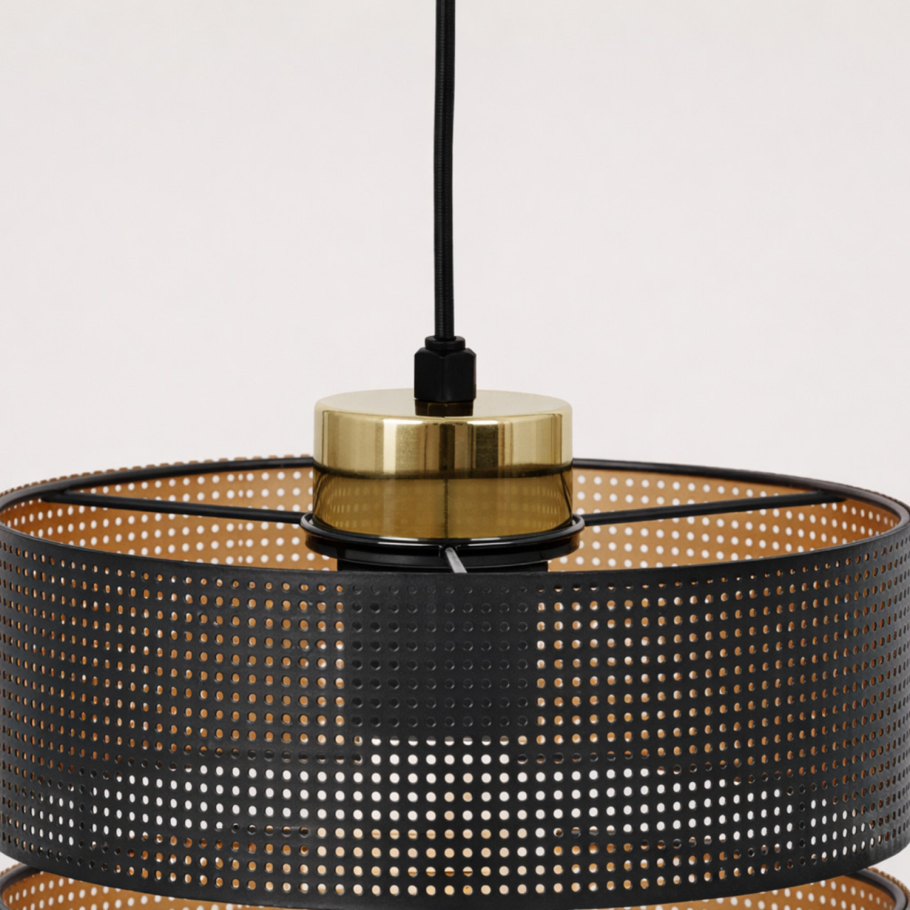 Lampă suspendată MALAVI K-5500 negru cu interior auriu [4]