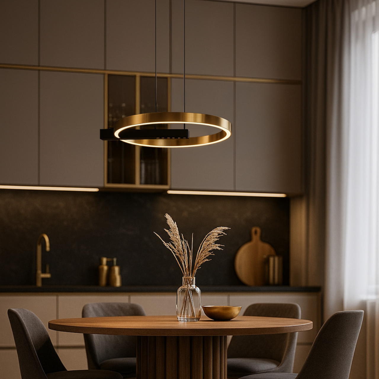 Lustră LED Kaja METIS K-8232 negru auriu 24W 2880 lm 4000K [2]