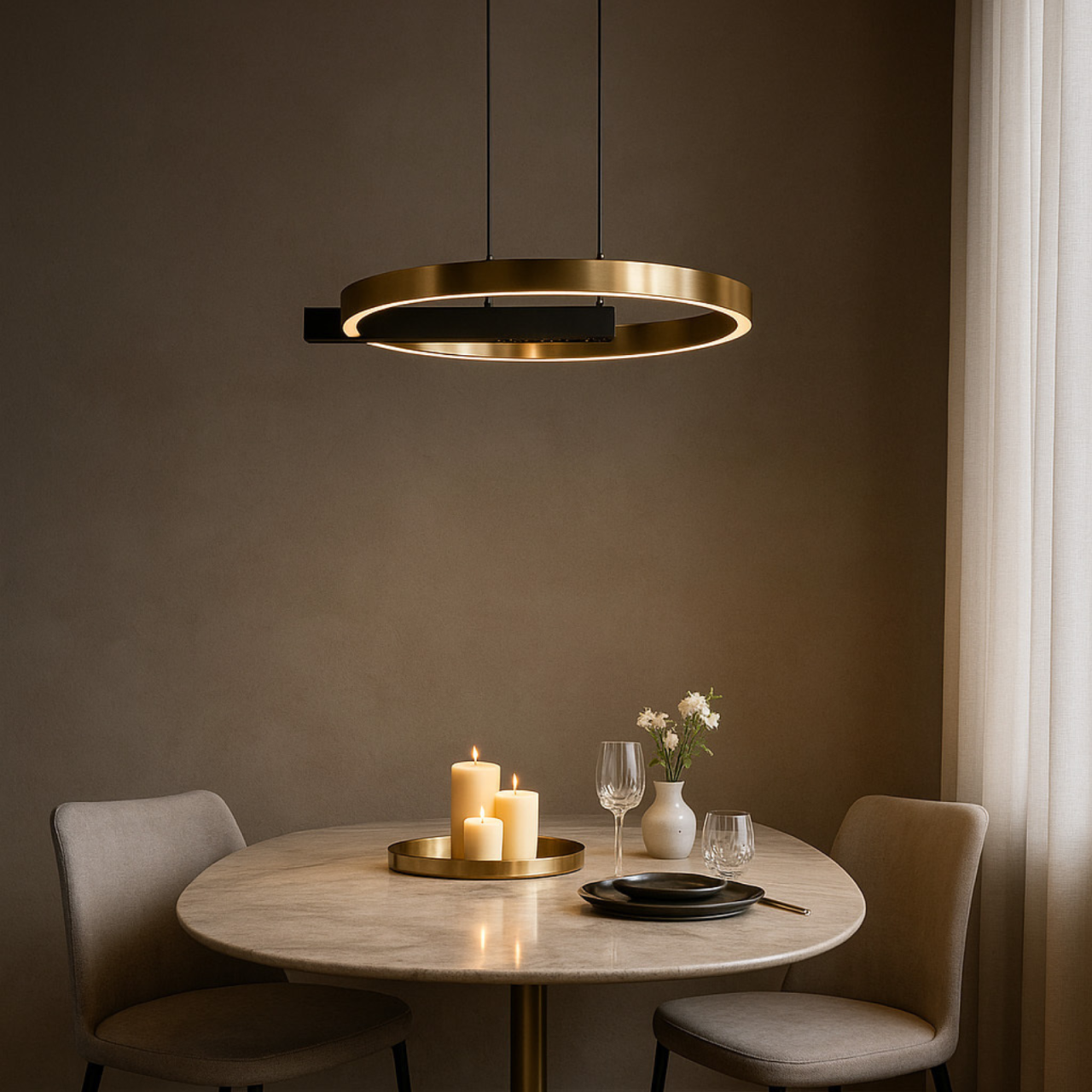 Lustră LED Kaja METIS K-8232 negru auriu 24W 2880 lm 4000K [3]