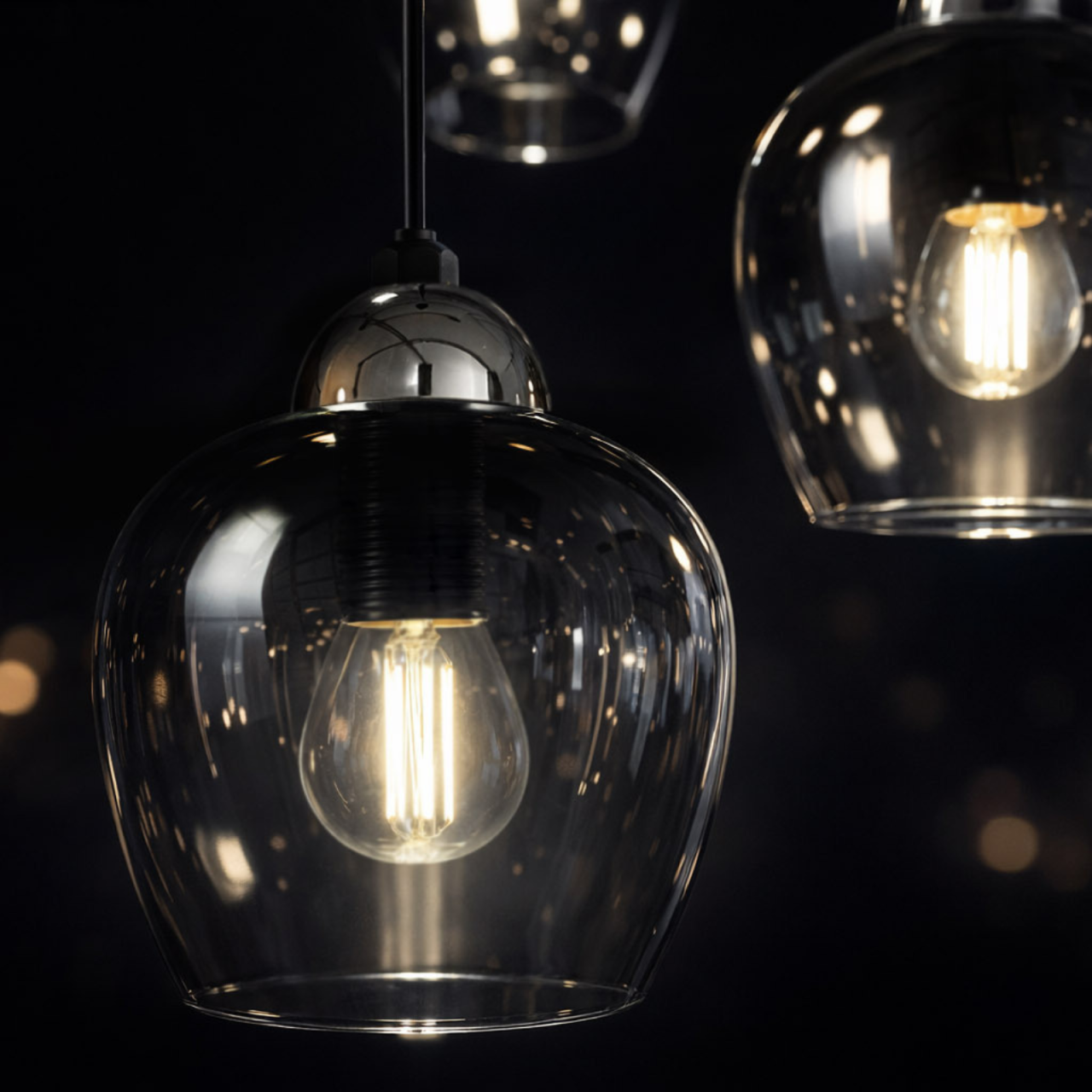 Lampă suspendată K-5611 NIRA 3xE27 negru grafit [5]