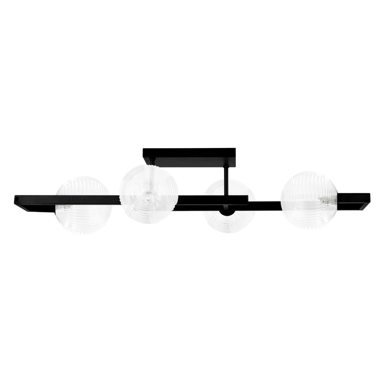 Lustră Kaja PARMA K-5760 negru cu sticlă transparentă 2xG9 [2]