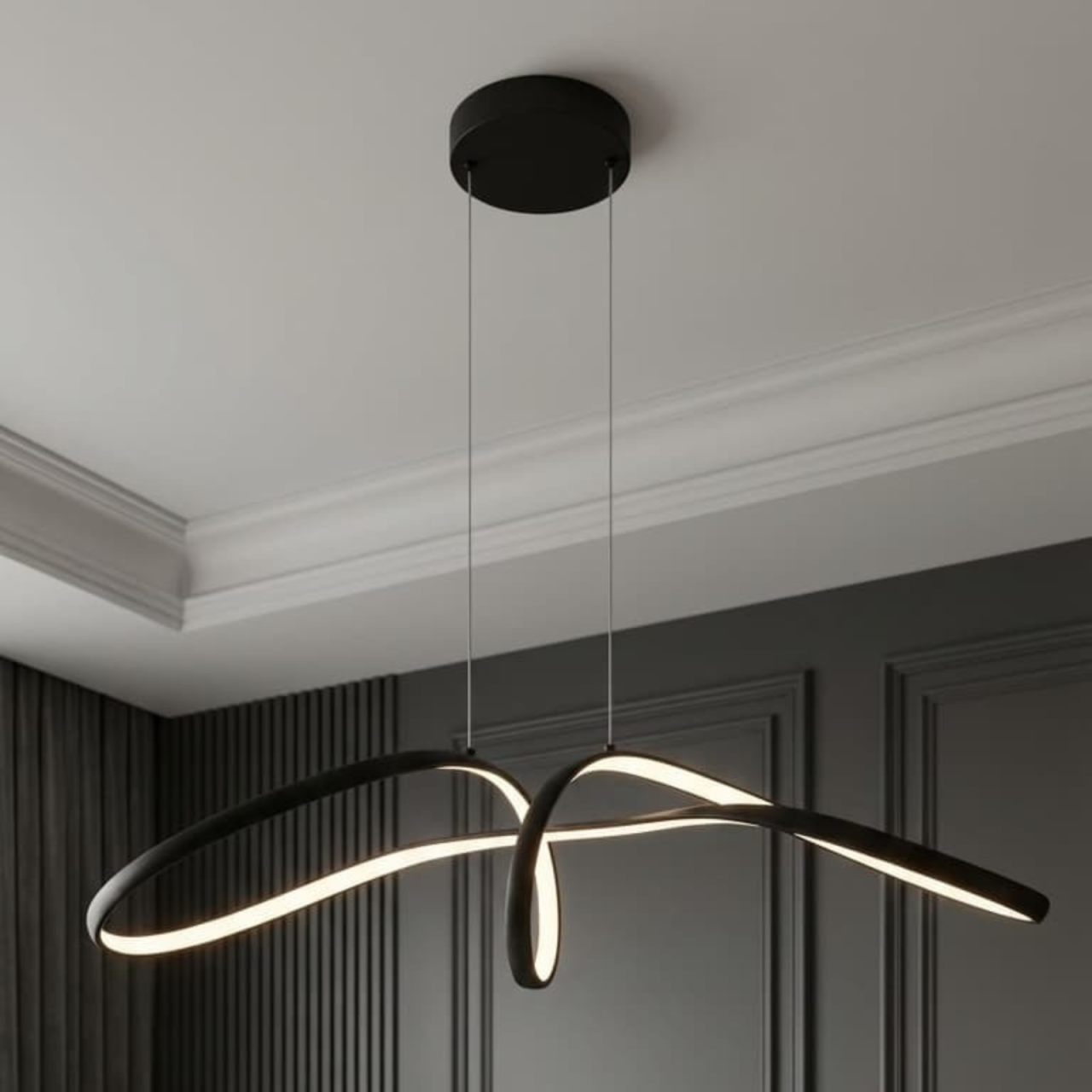 Lustră LED Kaja SNOW K-8234 negru 40W 4800 lm CCT [2]