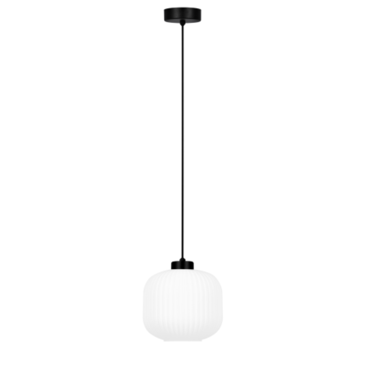 Pendul Kaja SPARTA K-5640 alb-negru cu sticlă riflată E27 [2]