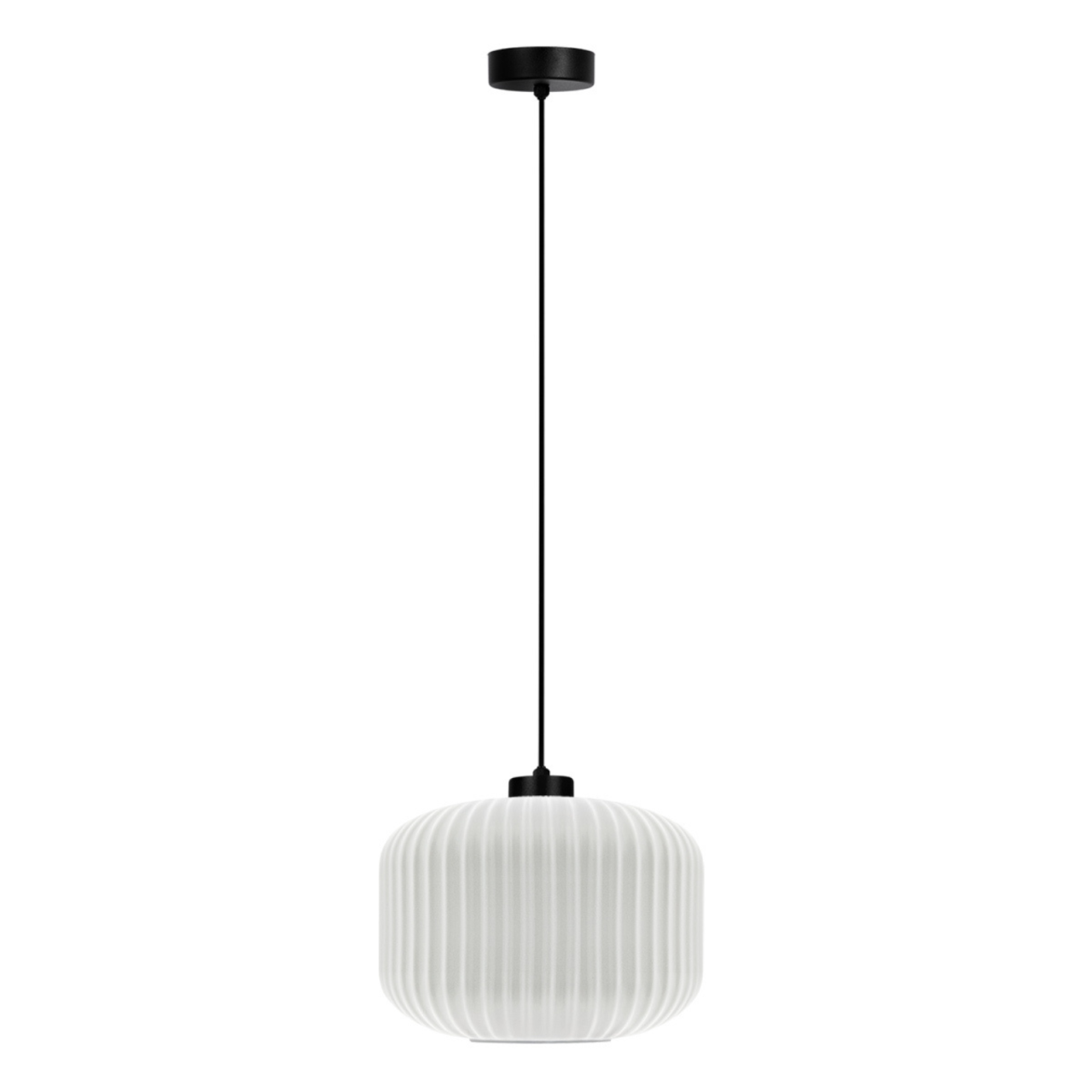 Pendul Kaja SPARTA K-5641 alb-negru cu sticlă riflată E27 [3]
